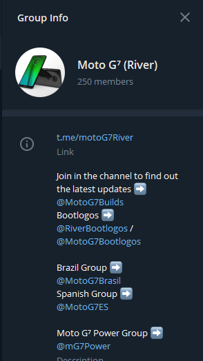 Moto G7 Official Telegram Group Information